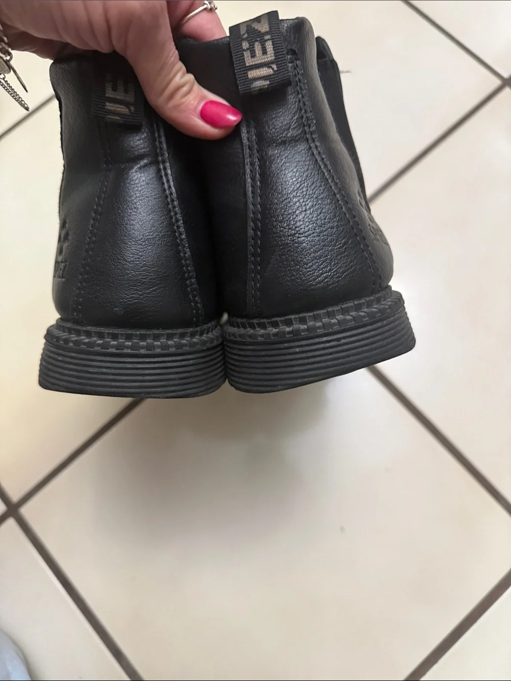 Black Leather Chelsea Boots